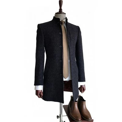 Notch Collar Wool Coat